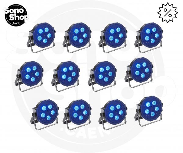 Pack de 12 projecteurs d'ambiance filaires - Solution de location de matériel pour particuliers à Caen