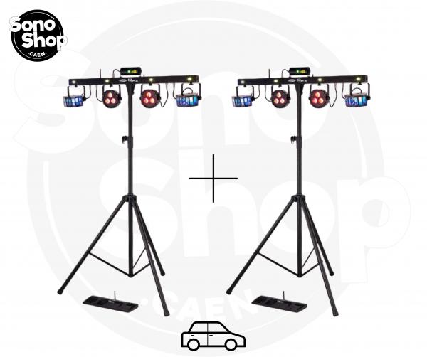 2 barres de 6  jeux de lumires autonomes !  - Solution de location de matériel pour particuliers à Caen