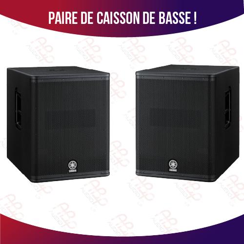 Paire de caissons de basse.