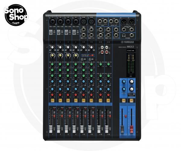 TABLE DE MIXAGE YAMAHA MG12 - Solution de location de matériel pour particuliers à Caen