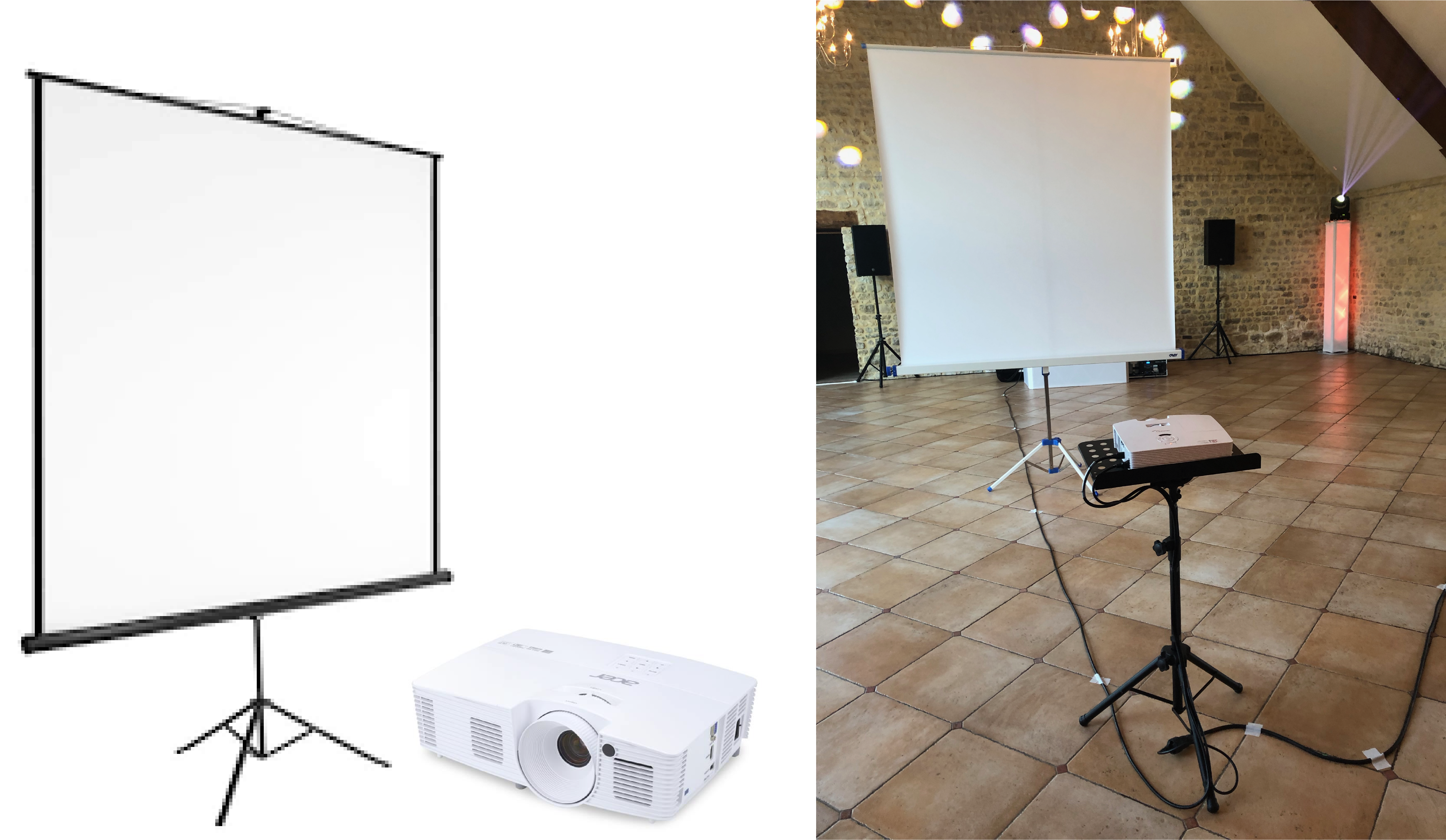 Vidéoprojecteur + écran 